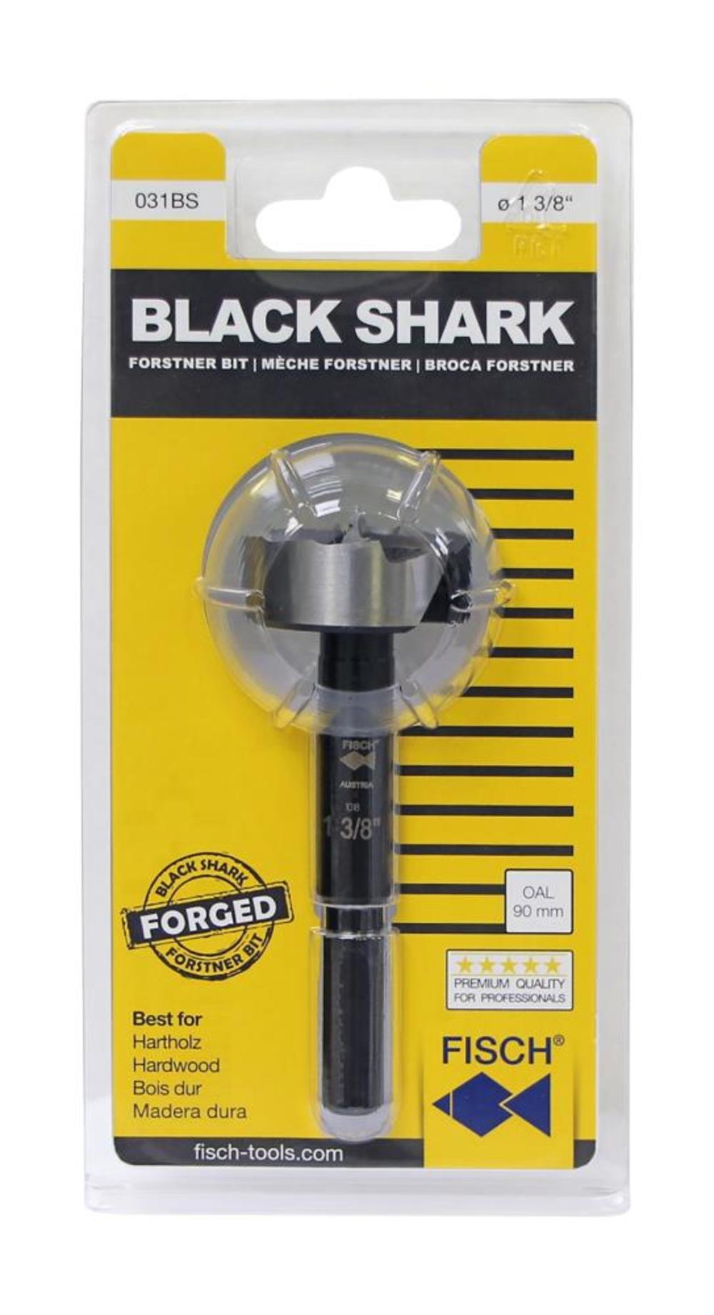 Fisch 1/2″ Diameter Black Shark Forstner Bit - Ascmtools