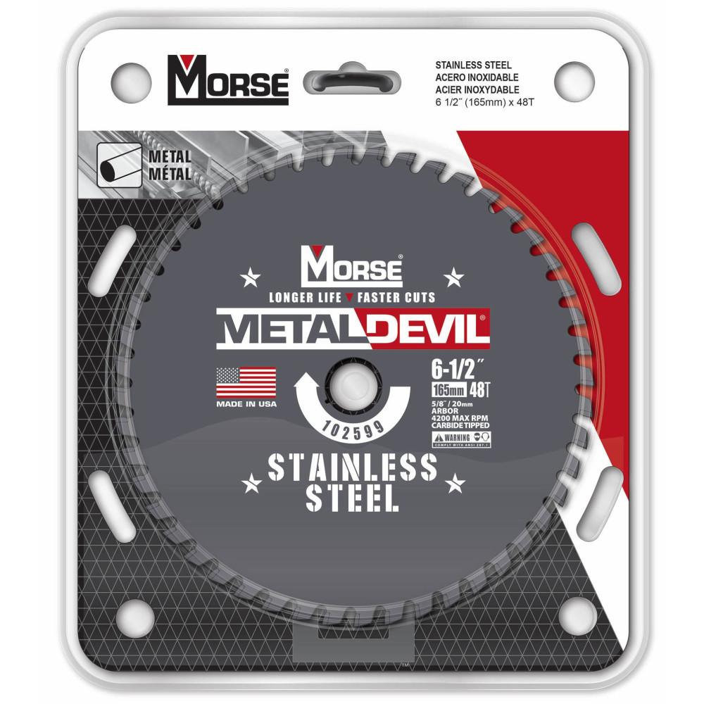 MK Morse 6 1/2″ 48 Tooth Metal Devil Circular Saw Blade - Ascmtools