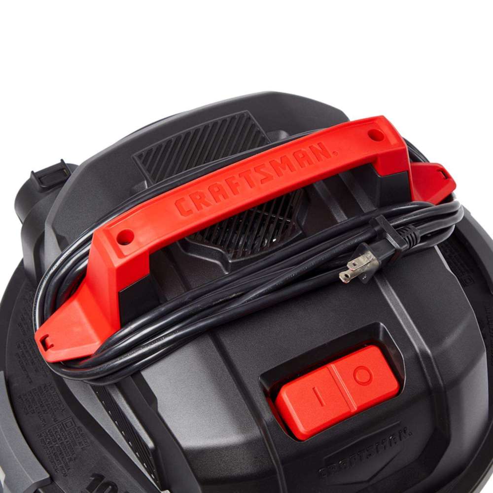 Craftsman Wet/Dry Vacuum 10 Gallon 120V 6HP Peak Stainless Steel - Ascmtools