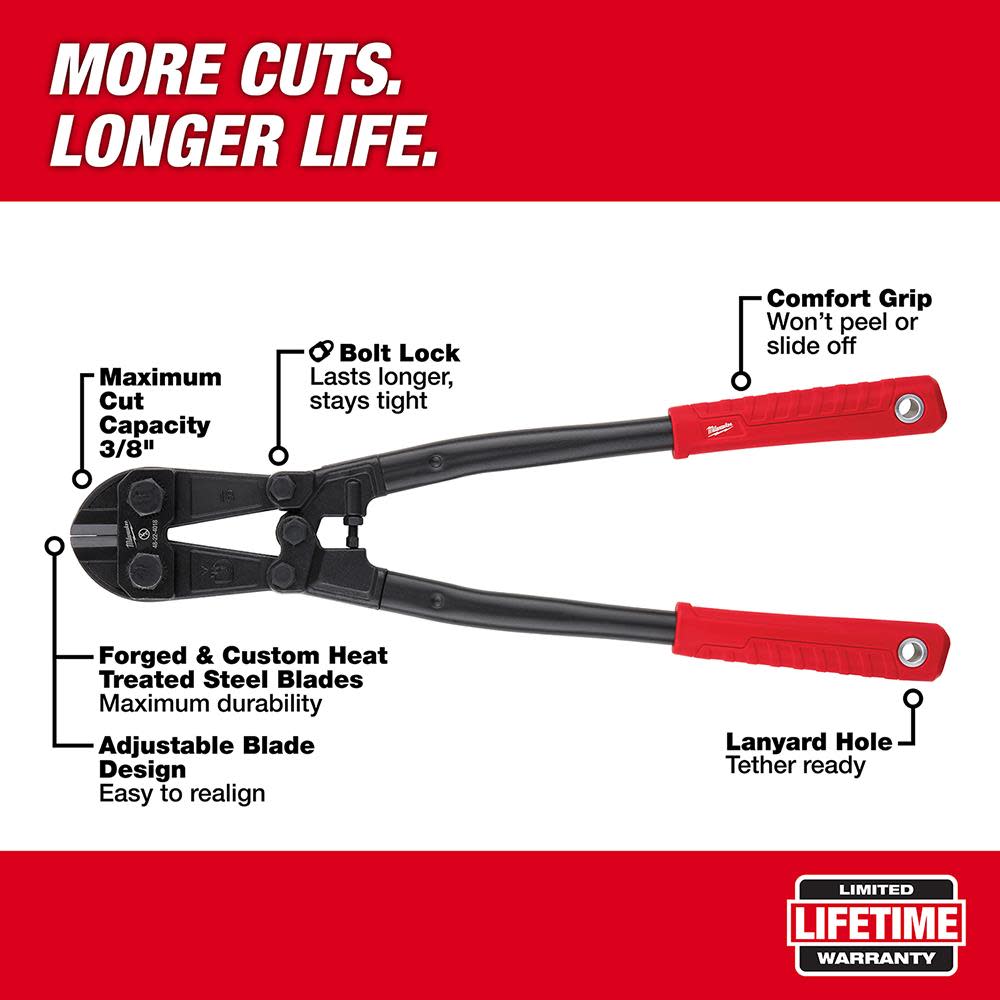 Milwaukee 18 in. Bolt Cutter - Ascmtools