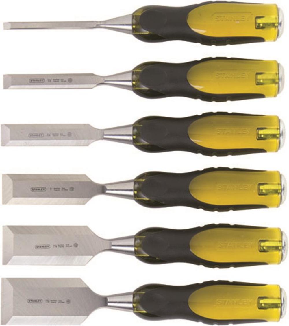 Stanley 6 piece FatMax Short Blade Chisel Set - Ascmtools