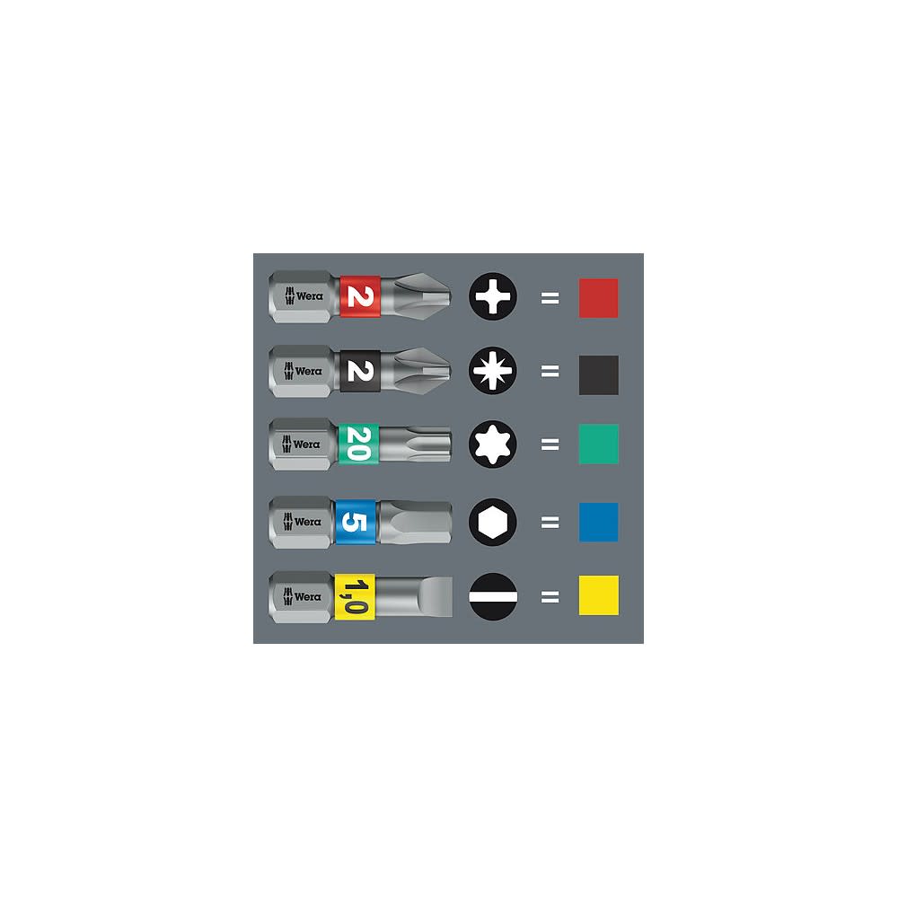 Wera Tools 19pc Kraftform Kompakt Stubby 1 Screwdriver Set - Ascmtools