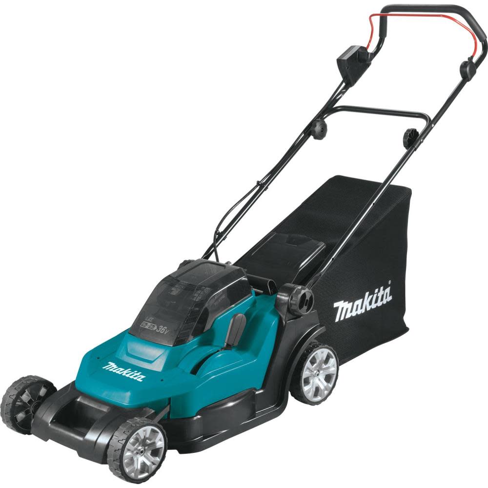 Makita 18V X2 (36V) LXT Lithium-Ion Cordless 17″ Residential Lawn Mower Kit (5.0Ah) - Ascmtools