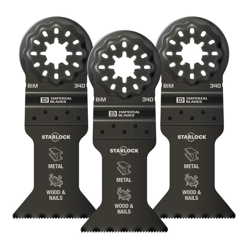 Imperial Blades Starlock 1 3/4″ Standard Metal Blade 3pc - Ascmtools
