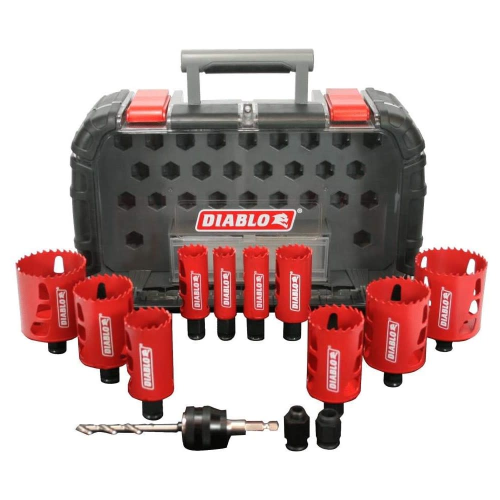 Diablo Tools General Purpose Bi-Metal Hole Saw Set 14pc - Ascmtools