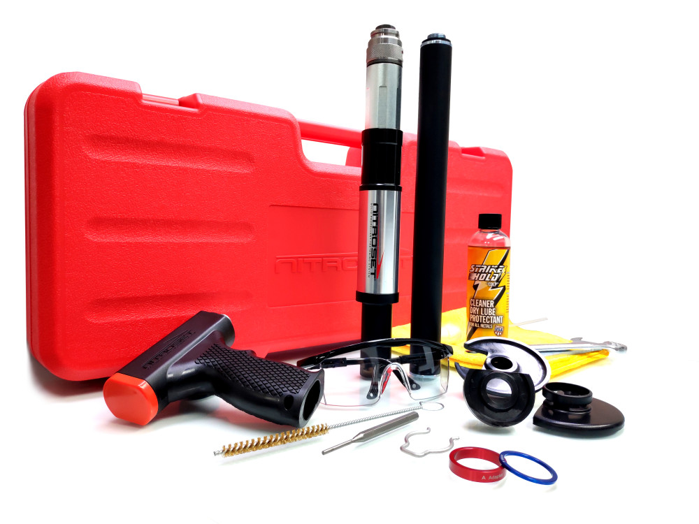 Nitroset Triple Play Fastening Tool Kit with Hand Grip & Extension - Ascmtools