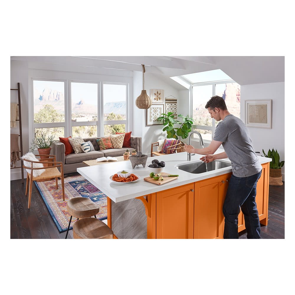 Moen Sperry MotionSense Kitchen Faucet Spot Resist Stainless - Ascmtools