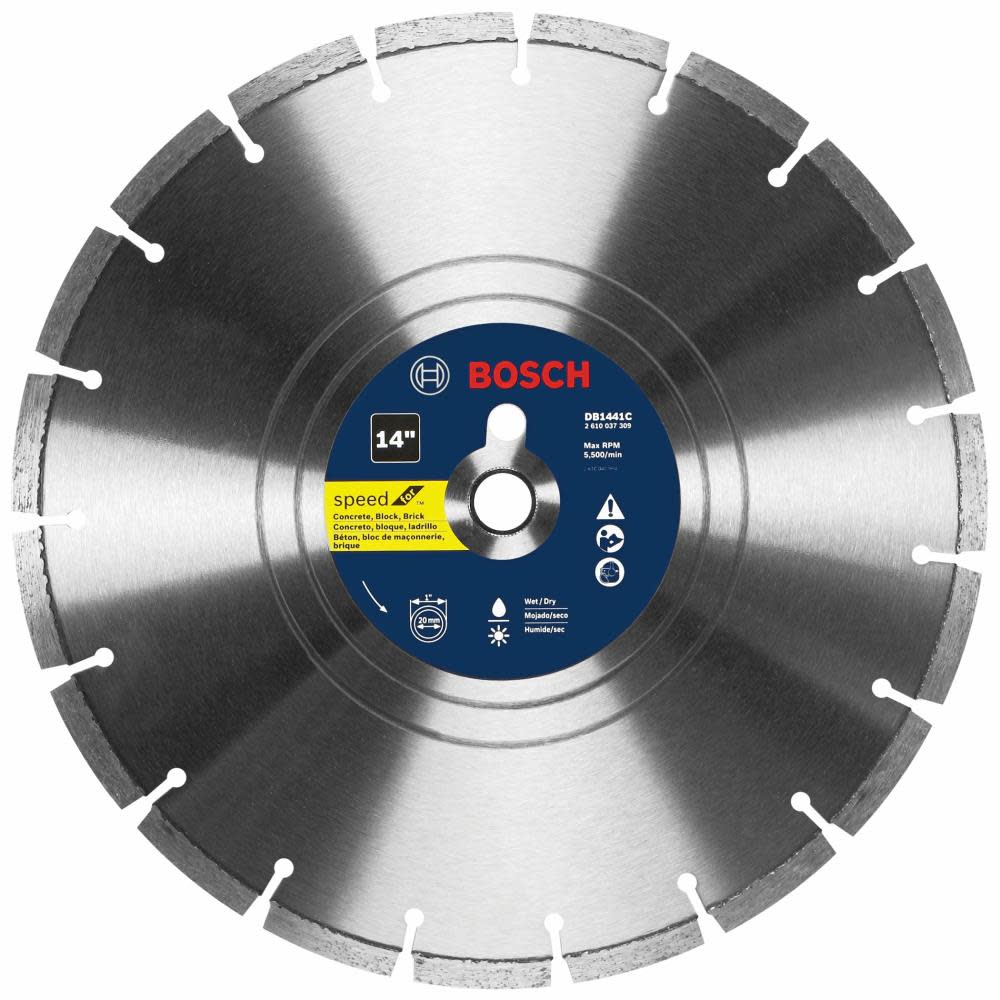 Bosch 14″ Premium Segmented Rim Diamond Blade for Universal Rough Cuts - Ascmtools