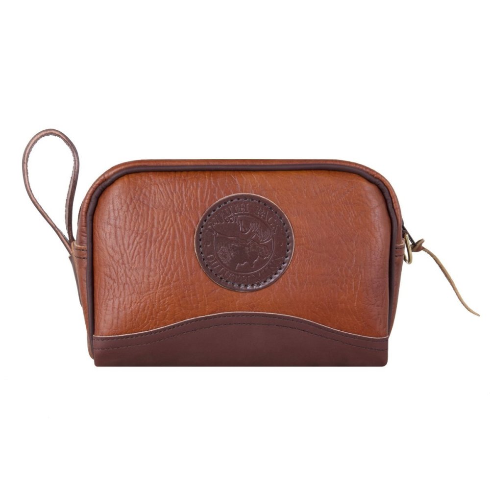 Duluth Pack 5 Liter Capacity Brown Trim Leather Sportsman’s Kit Bag - Ascmtools