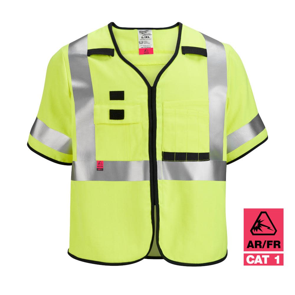 Milwaukee Safety Vest AR/FR Cat. 2 Class 3 High Visibility - Ascmtools