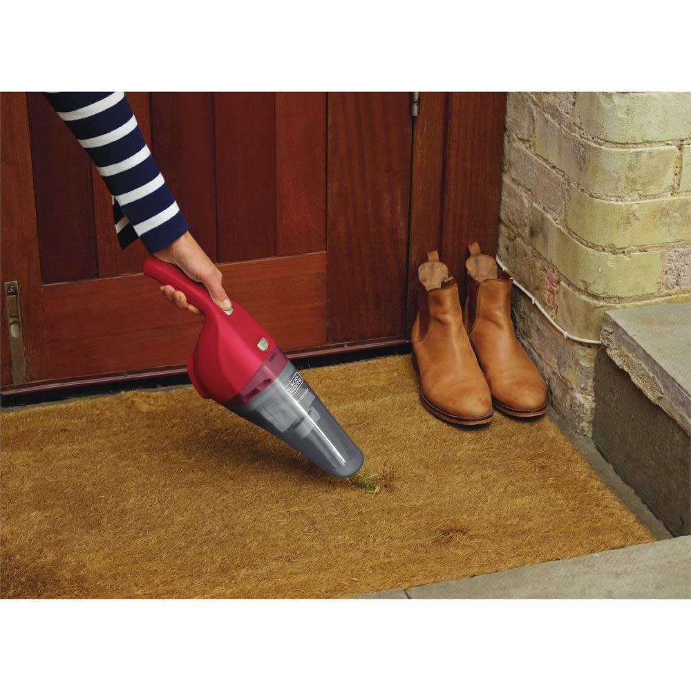 Black and Decker Lithium Hand Vacuum Chili Red - Ascmtools