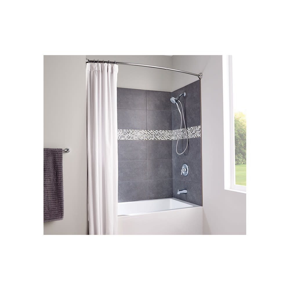 Moen Shower Rod Chrome 72″ Adjustable Curved - Ascmtools
