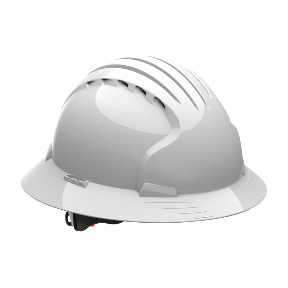 Protective Industrial Products Evolution Deluxe 6161 White Vented Full Brim Hard Hat - Ascmtools