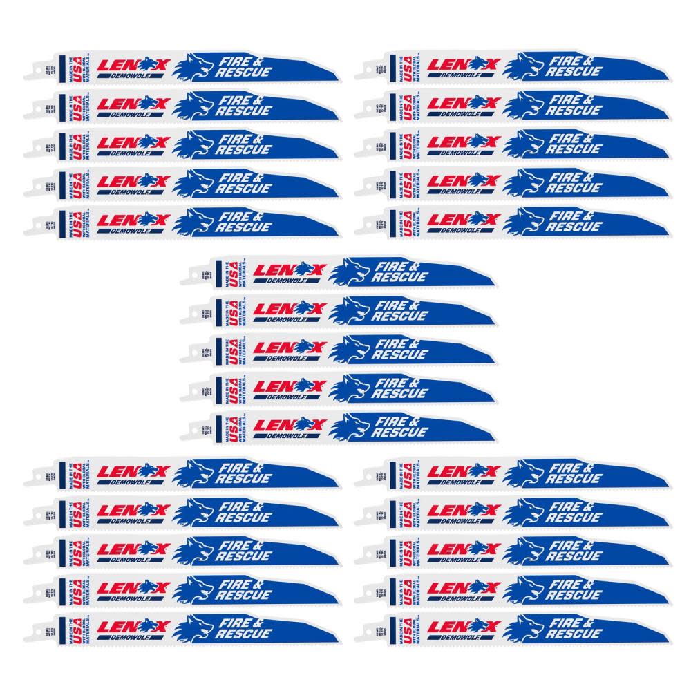 Lenox DEMO Reciprocating Saw Blade B960R 9″ X 1″ X .062″ X 10 TPI 25pk - Ascmtools