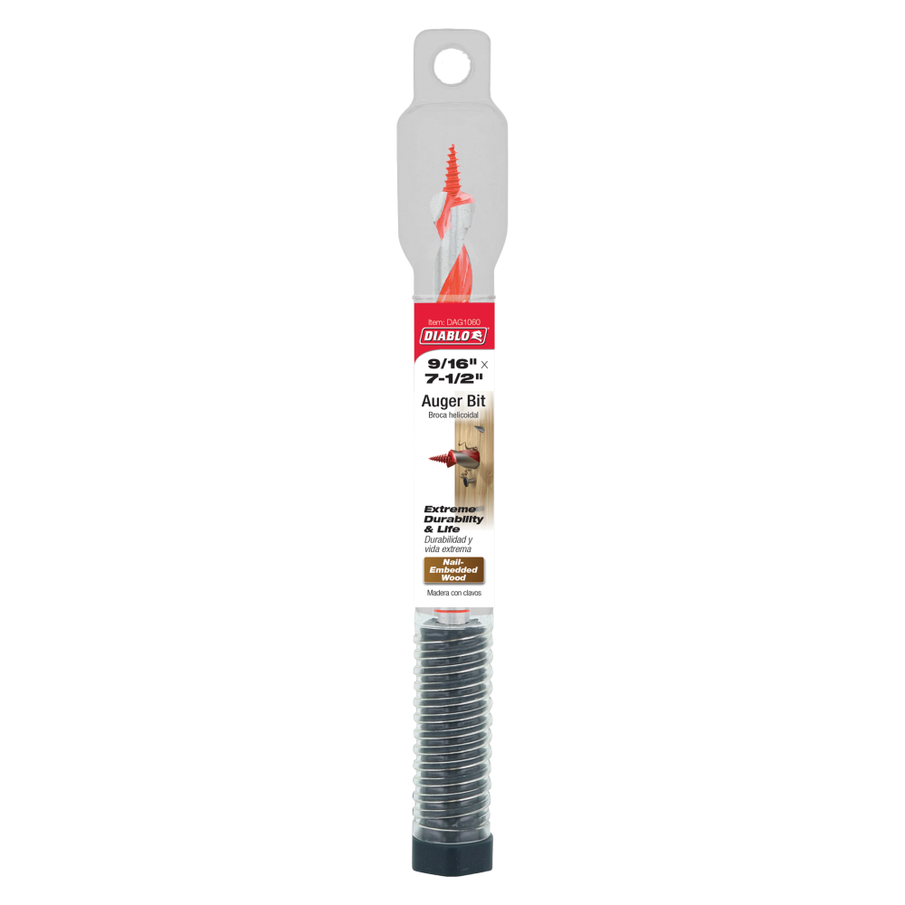 Diablo Tools 9/16″ x 7-1/2″ Auger Bit - Ascmtools