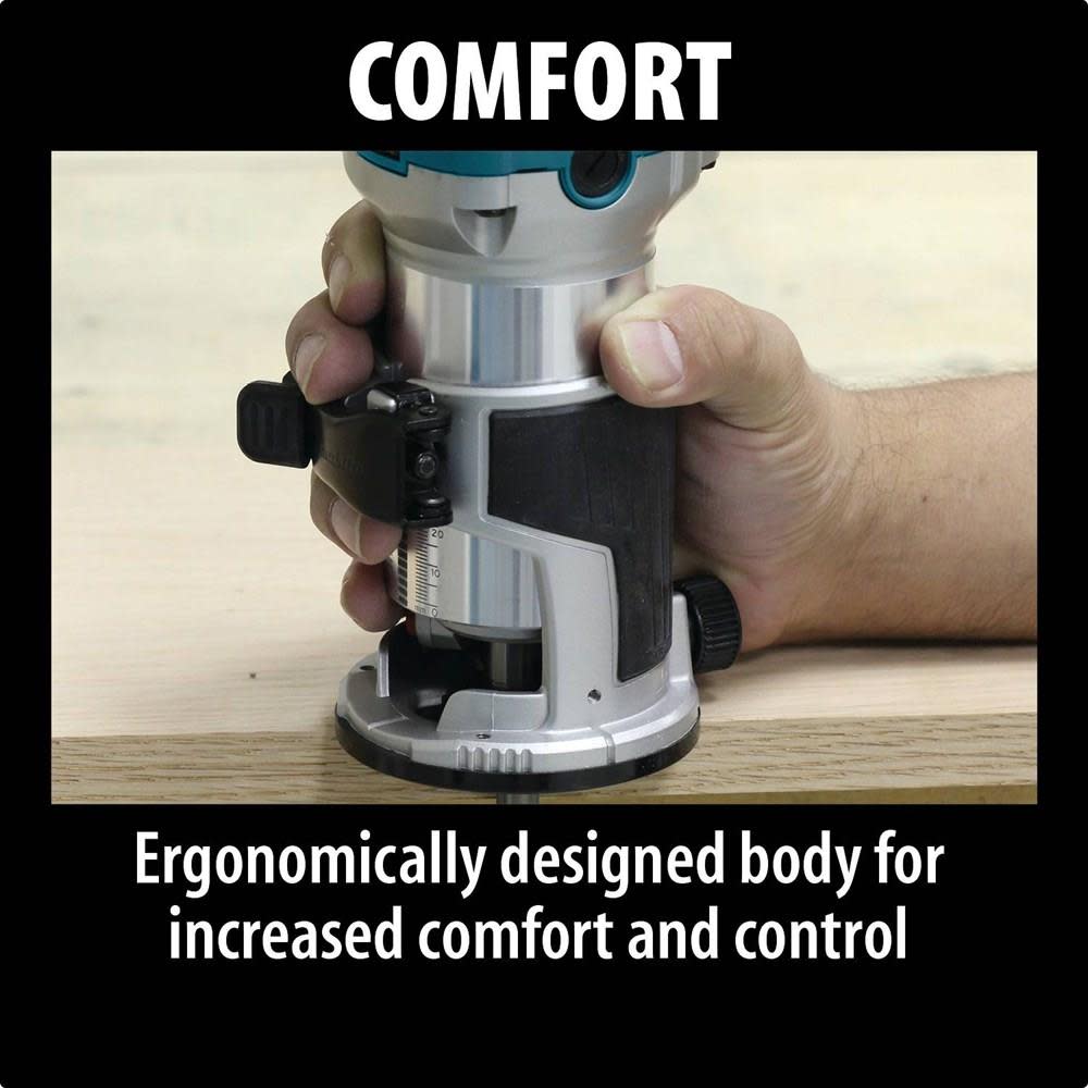 Makita 1-1/4 HP Compact Router Kit - Ascmtools
