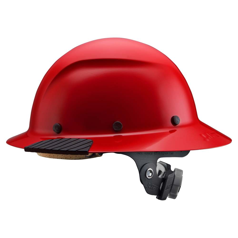 Lift Safety Hard Hat DAX Red Fiber Resin Full Brim - Ascmtools