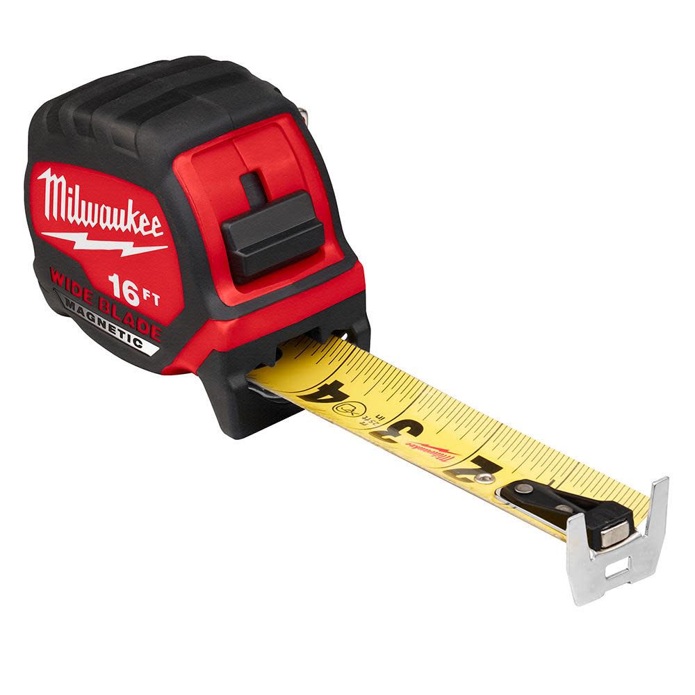 Milwaukee 16Ft Wide Blade Magnetic Tape Measure - Ascmtools