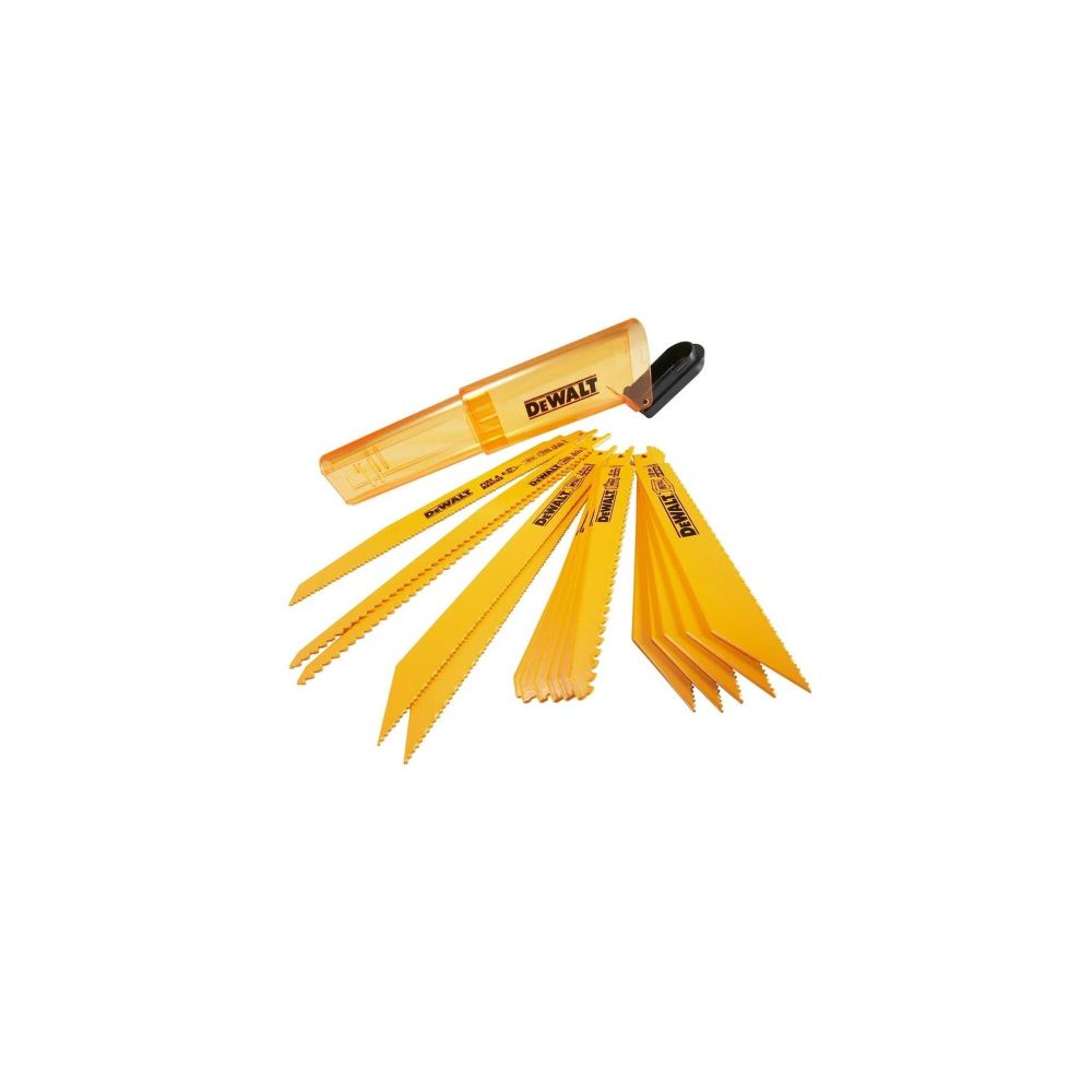 DEWALT Bi-Metal Reciprocating Saw Blade Set with Case 16pc - Ascmtools