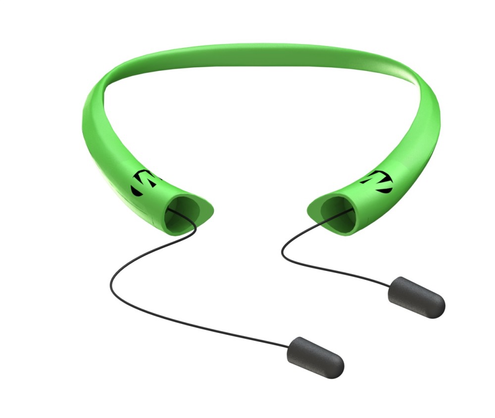 Walkers Safety Razor Earbuds Neck Worn Passive High Vis Green - Ascmtools