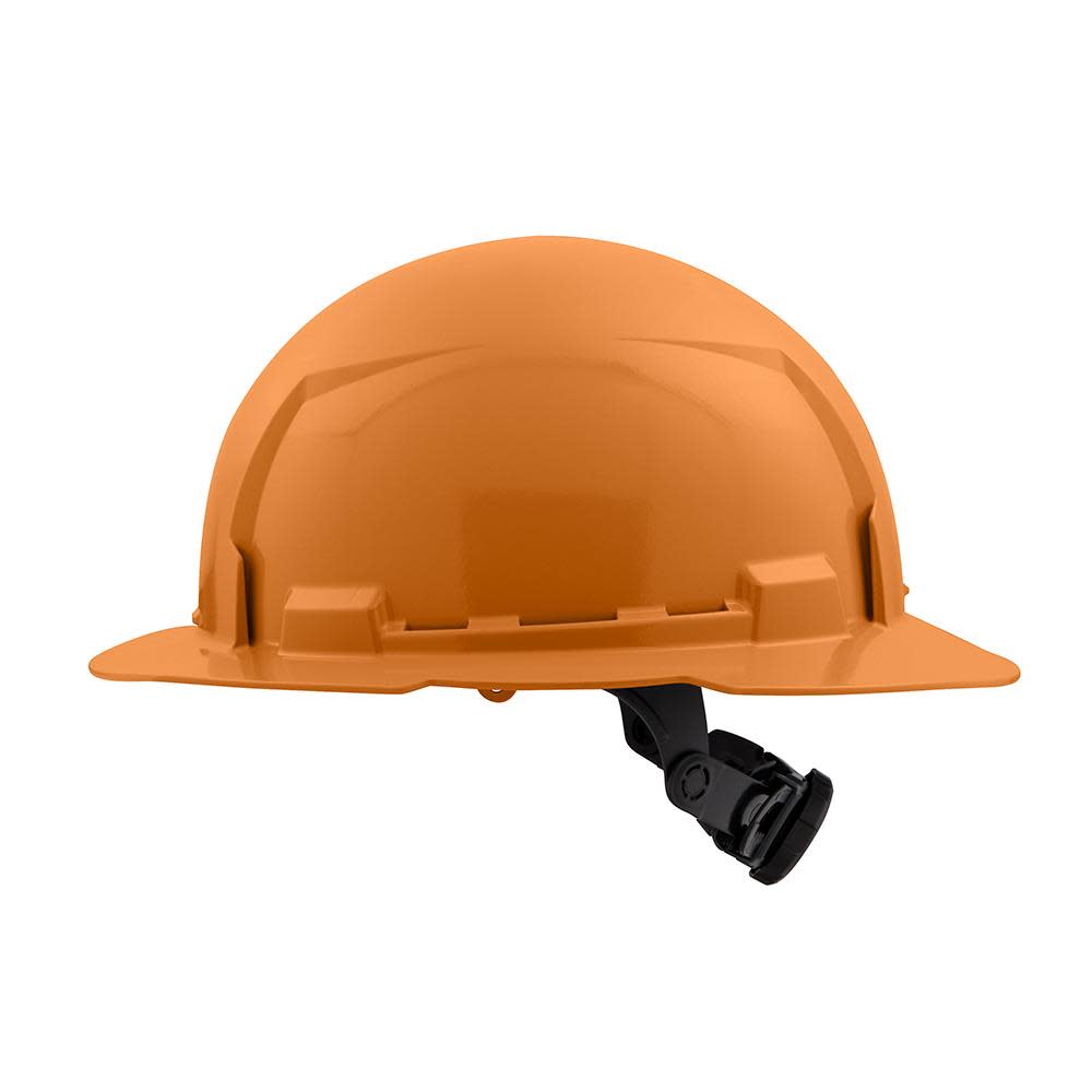 Milwaukee Orange Full Brim Hard Hat with 6pt Ratcheting Suspension Type 1 Class E - Ascmtools