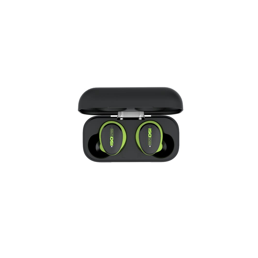 ISOtunes Haven Earbuds Bluetooth 25dB Safety Green - Ascmtools