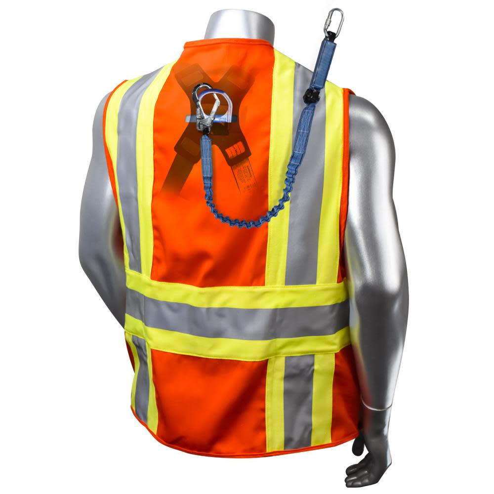 Radians Safety Vest Fire-Resistant Volcore Custom Type O Class 1 Vest Orange 2X - Ascmtools