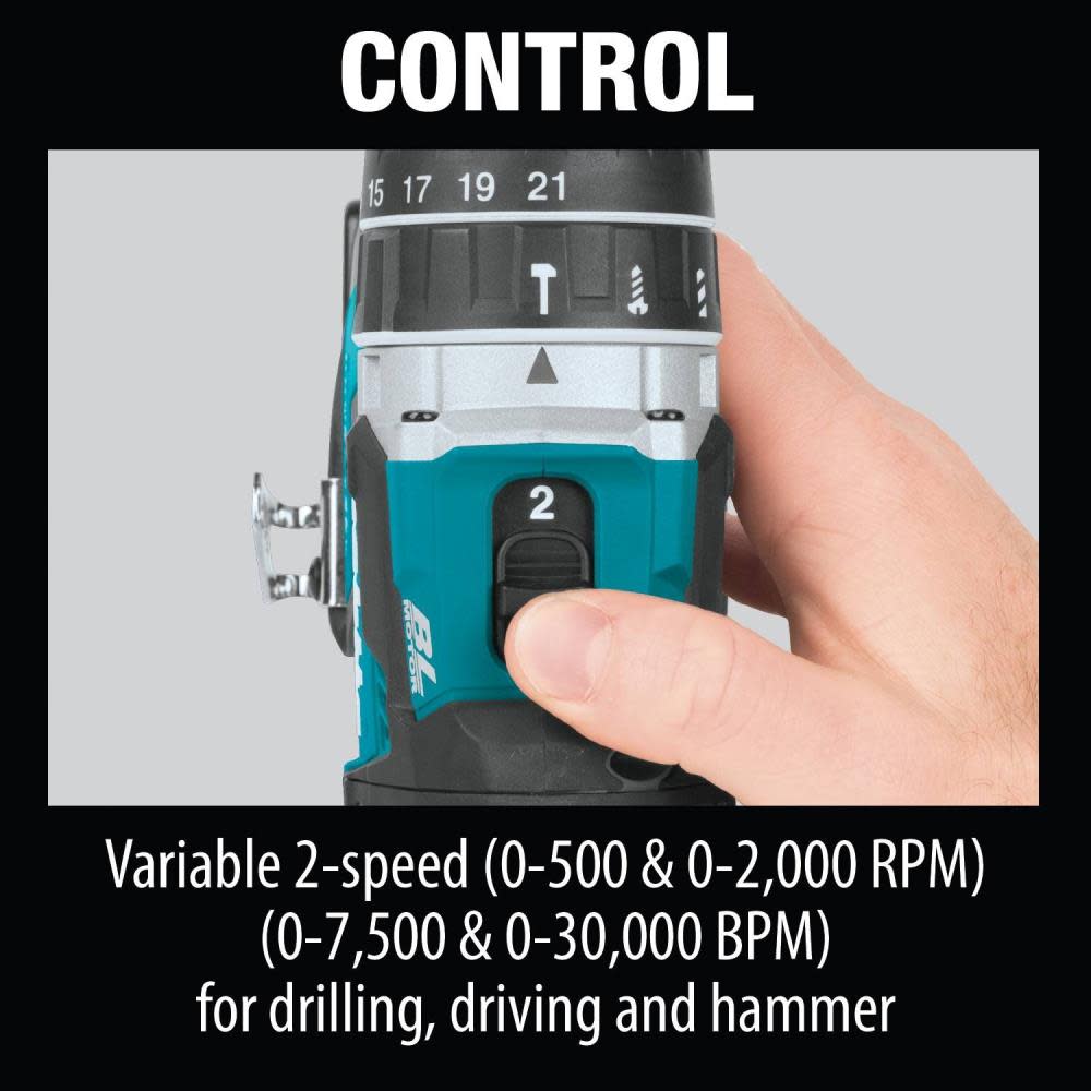 Makita LXT 18V Hammer Drill 1/2″ Brushless Tool Only - Ascmtools