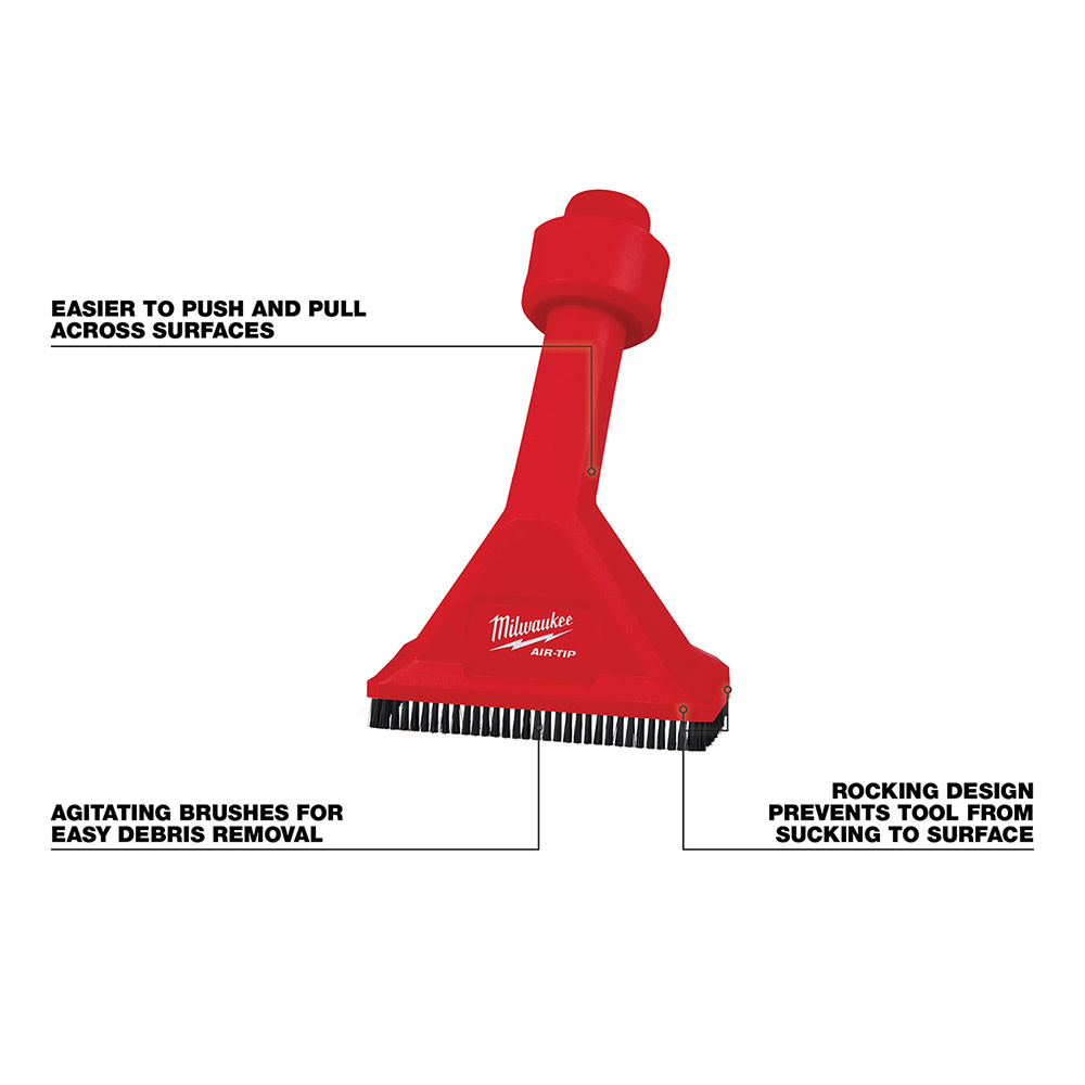 Milwaukee AIR-TIP Rocking Utility Nozzle with Brushes - Ascmtools