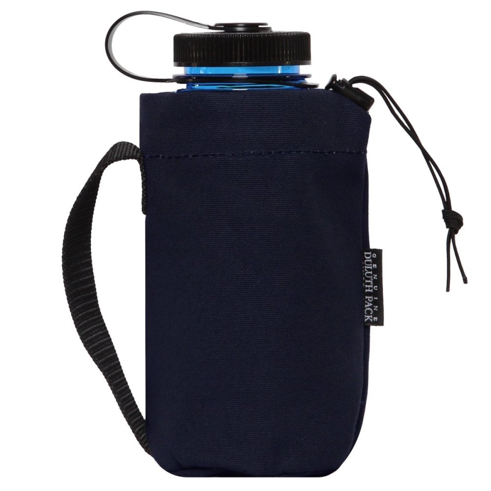 Duluth Pack Navy Canvas Water Bottle Pouch - Ascmtools