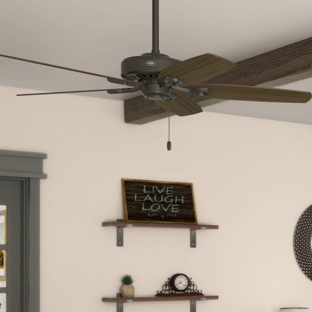 Hunter Fan Builder Elite Ceiling Fan 52″ Bronze Brazilian Cherry - Ascmtools