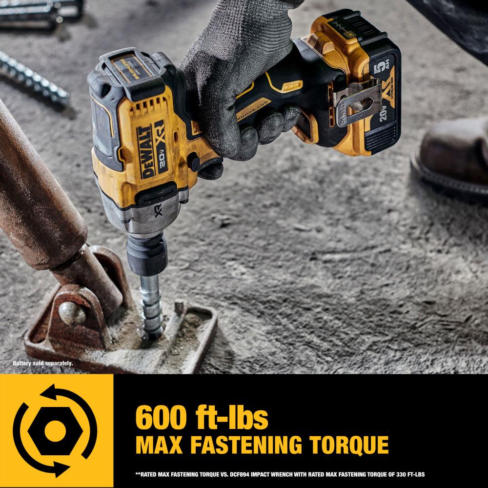 DEWALT 20V MAX XR 1/2″ Impact Wrench with Hog Ring Anvil Bare Tool - Ascmtools