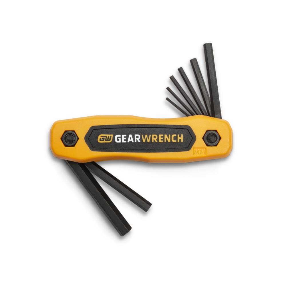 GEARWRENCH Metric Folding Hex Key Set 8pc - Ascmtools