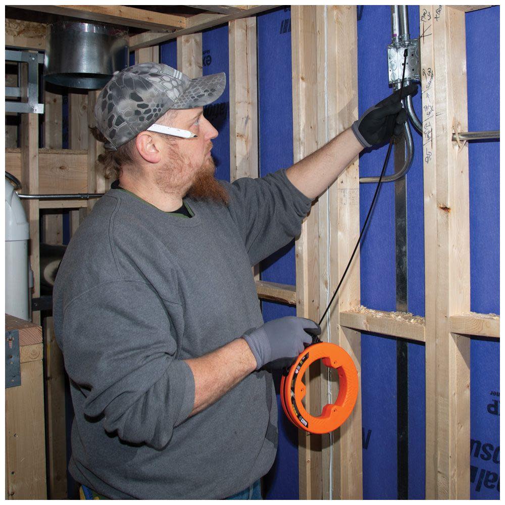 Klein Tools 25′ Wide Steel Fish Tape - Ascmtools