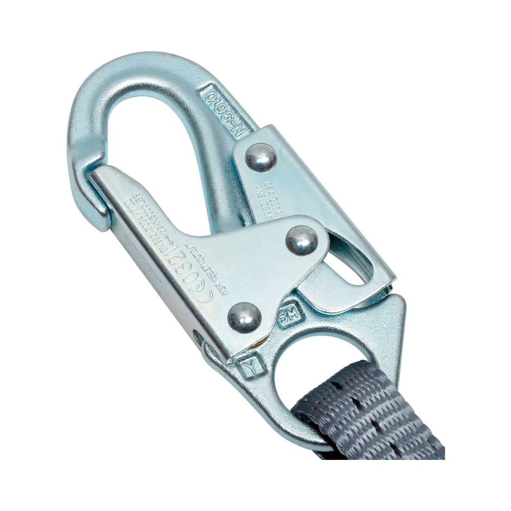 Falltech 4′ Single Leg Fixed Length Web Restraint Lanyard - Ascmtools