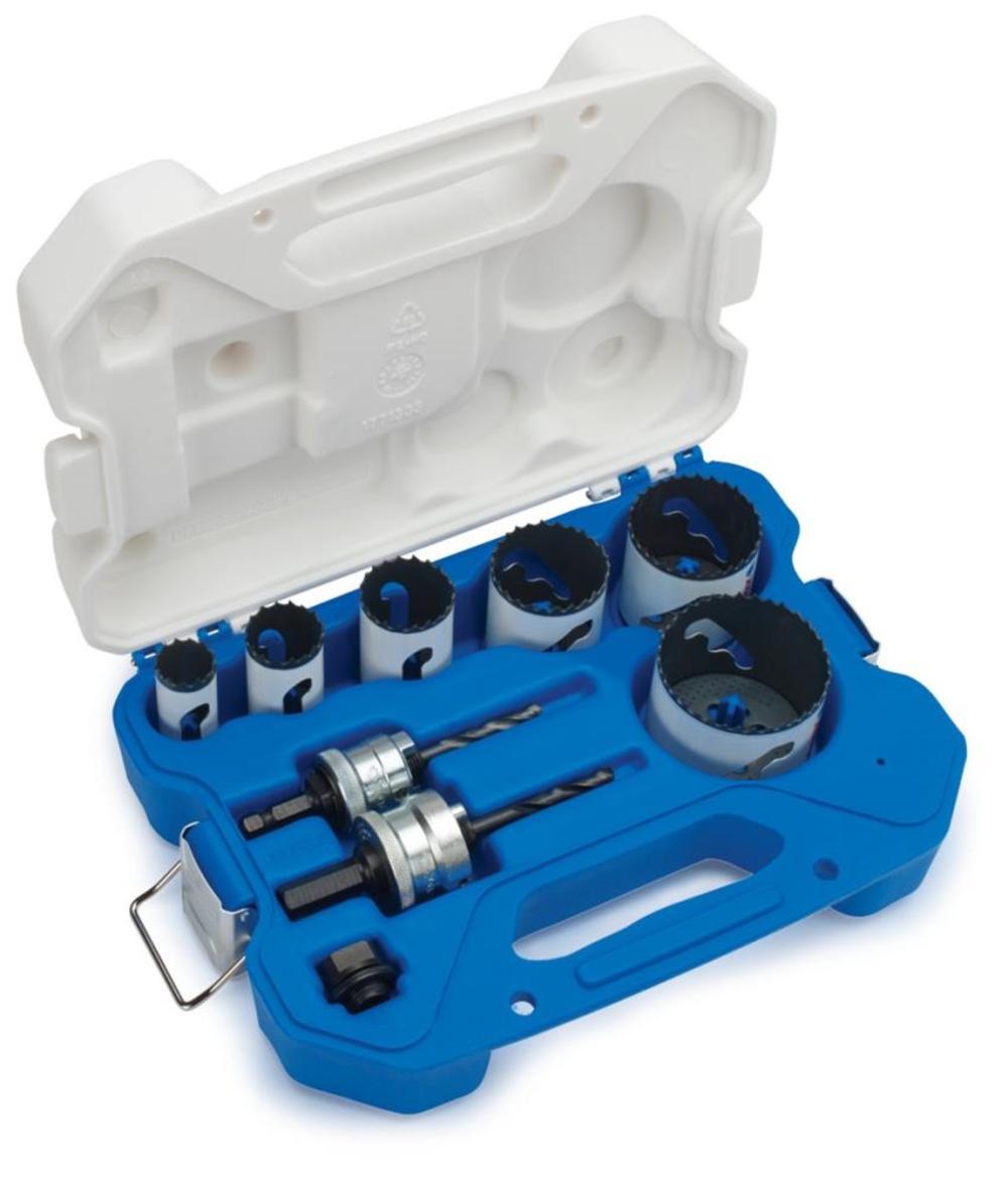 Lenox 9 Pc. Bi-Metal Speed Slot Electrician’s Hole Saw Compact Kit - Ascmtools