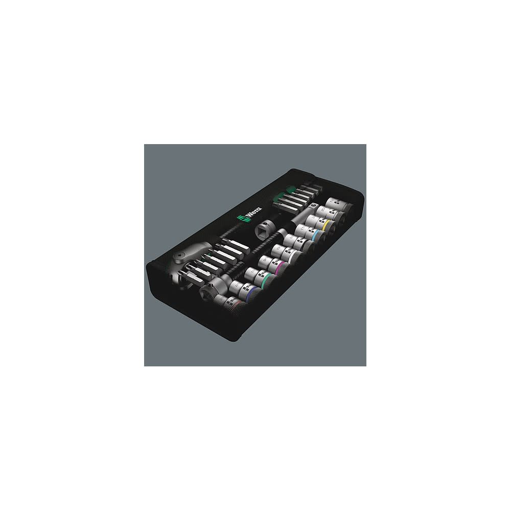 Wera Tools 28pc 1/2″ Drive 8100 SC 9 Zyklop Speed Ratchet Set - Ascmtools