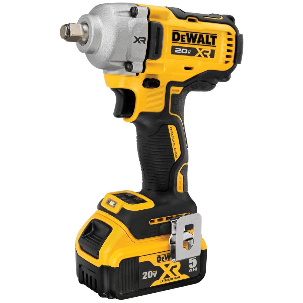 DEWALT 20V MAX XR 1/2″ Mid Range Impact Wrench Kit with Hog Ring Anvil - Ascmtools