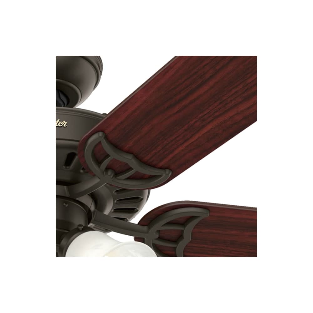 Hunter Fan Studio Series Ceiling Fan 52″ New Bronze Cherry/Walnut - Ascmtools