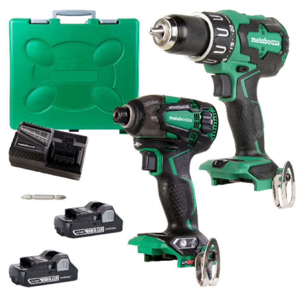 Metabo HPT 18V BL 2 Piece Combo Kit With Triple Hammer - Ascmtools