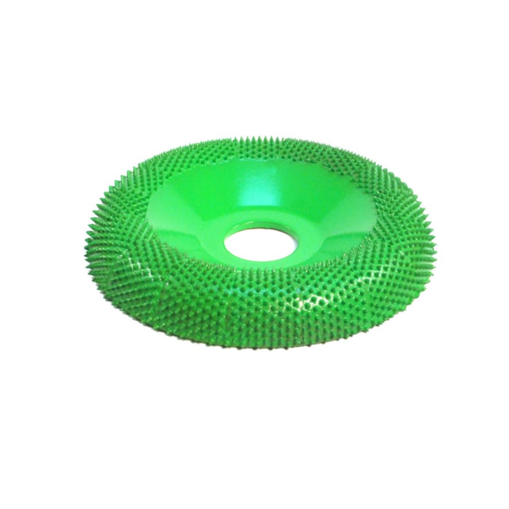 Saburrtooth 4″ Donut Wheel Round Face Coarse Grit 7/8″ Bore - Ascmtools