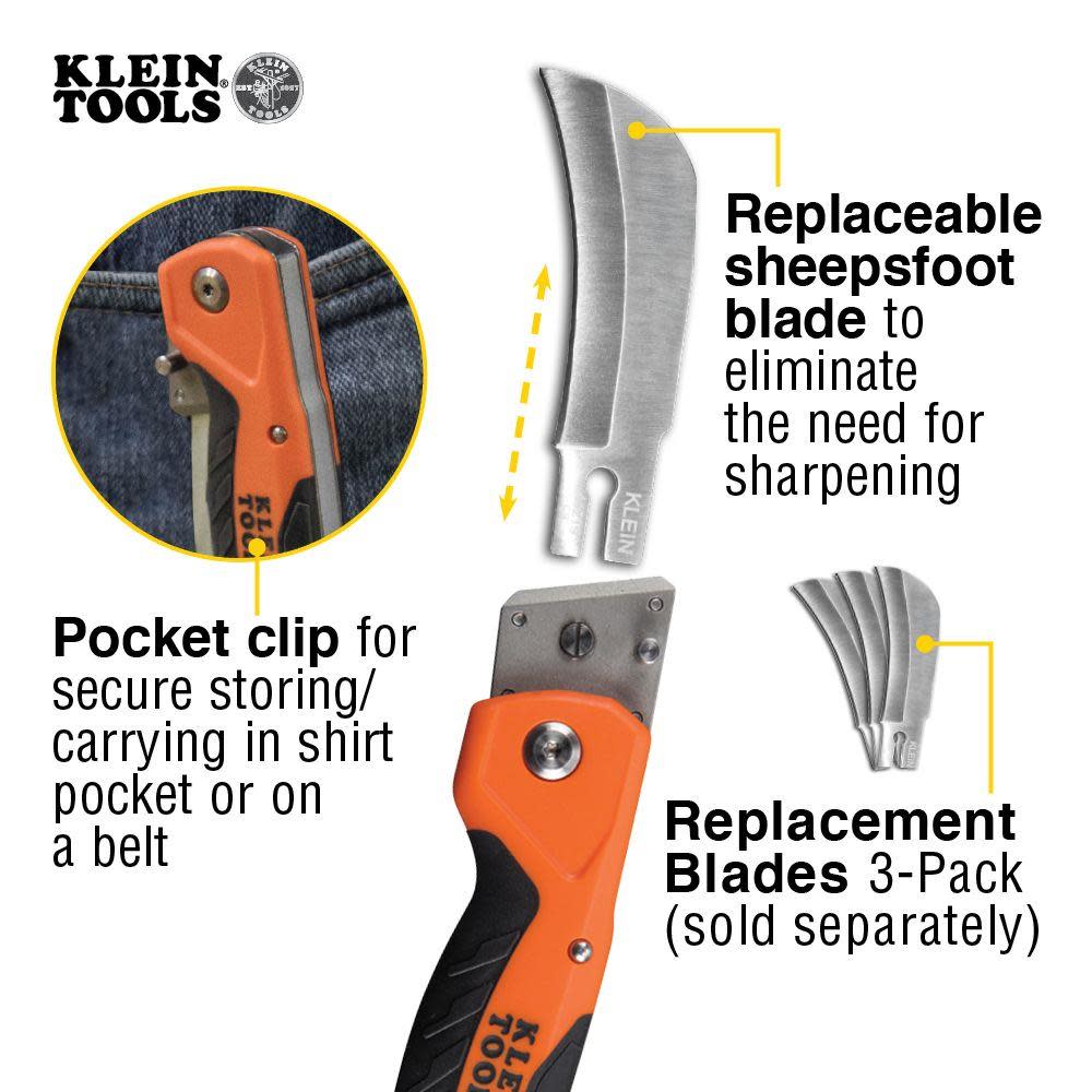 Klein Tools Cable Skinning Utility Knife - Ascmtools