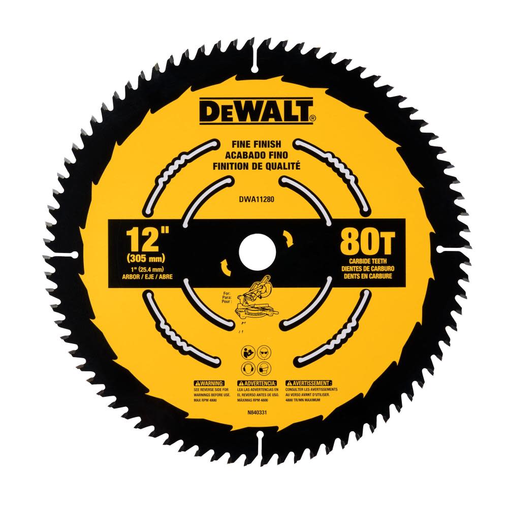 DEWALT Circular Saw Blade 12″ 80T - Ascmtools