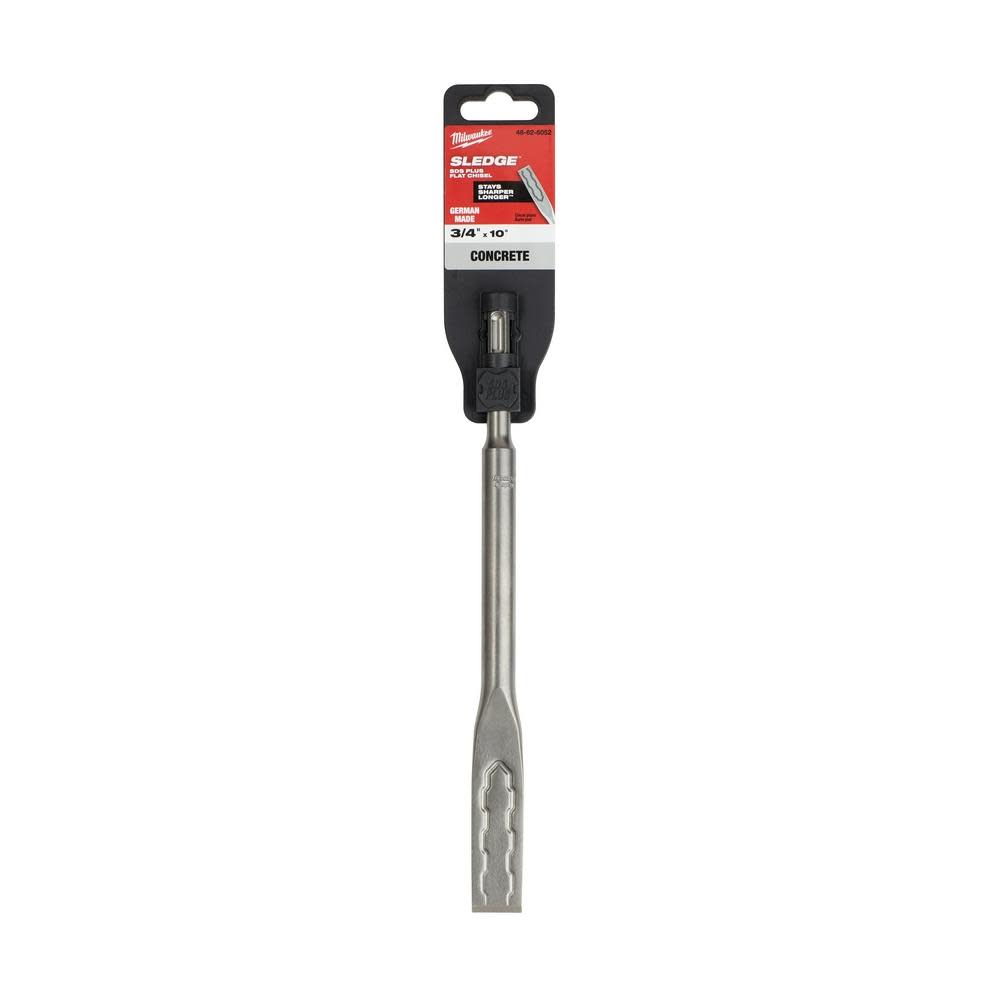 Milwaukee SS SDS Plus 3/4 in. x 10 in. Flat Chisel - Ascmtools