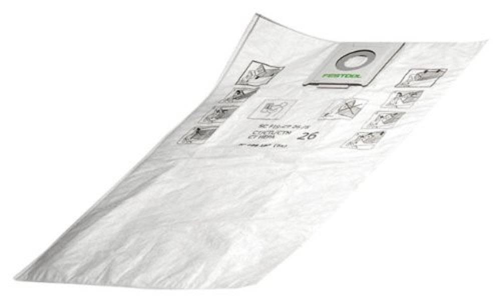 Festool Self Clean Filter Bags for CT 48 5-Pack - Ascmtools
