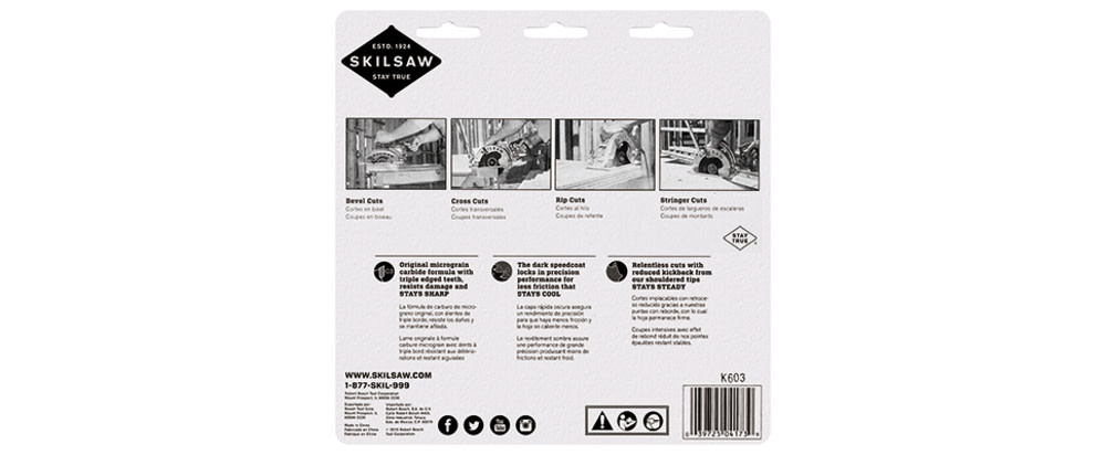 Skilsaw 7-1/4In X 40T FRAMING SAW BLADE - Ascmtools