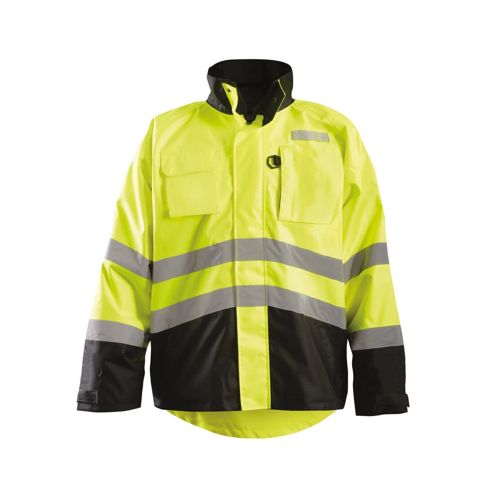 Occunomix Hi-Vis Yellow Rip Stop Fleece Barka Jacket Large - Ascmtools