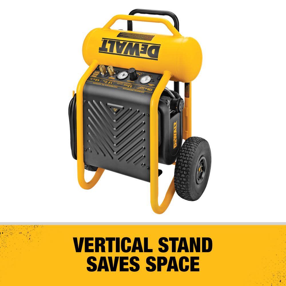 DEWALT HEAVY-DUTY 200PSI 4.5 GALLON ELECTRIC WHEELED COMPRESSOR (D55146) - Ascmtools