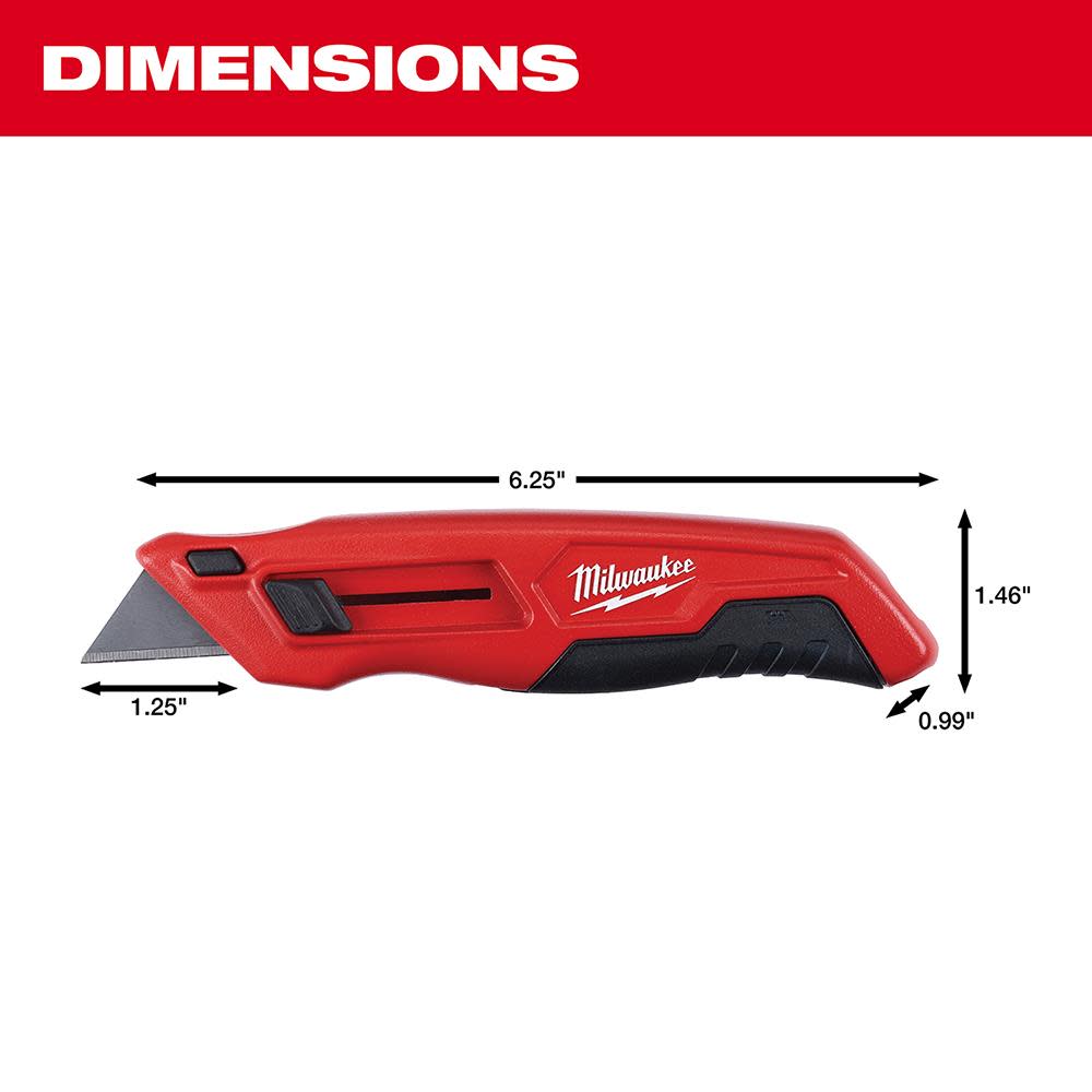 Milwaukee Side Slide Utility Knife - Ascmtools