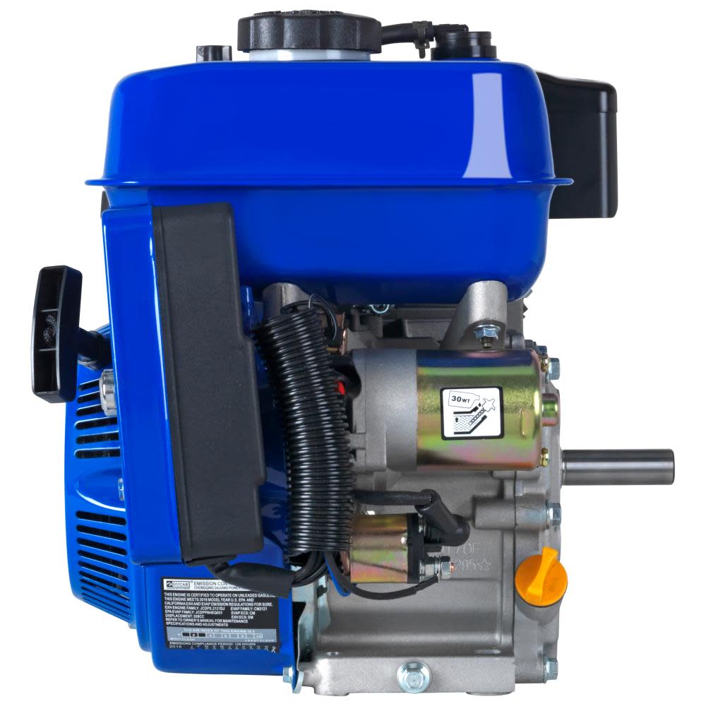 Duromax XP7HPE 208CC Gas 3/4-Inch Shaft Recoil/Electric Start Engine - Ascmtools
